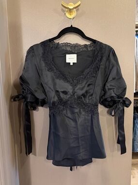 Reformation Dolly Silk Top